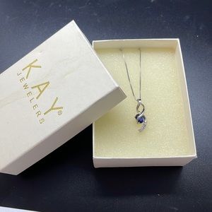 Blue stone and silver with 